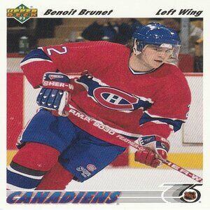 Benoit Brunet - 1991 Upper Deck Hockey Card